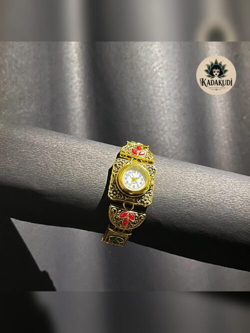 Antique Gold Floral Bracelet Watch Antique Gold Floral Bracelet Watch by Kadakudi
