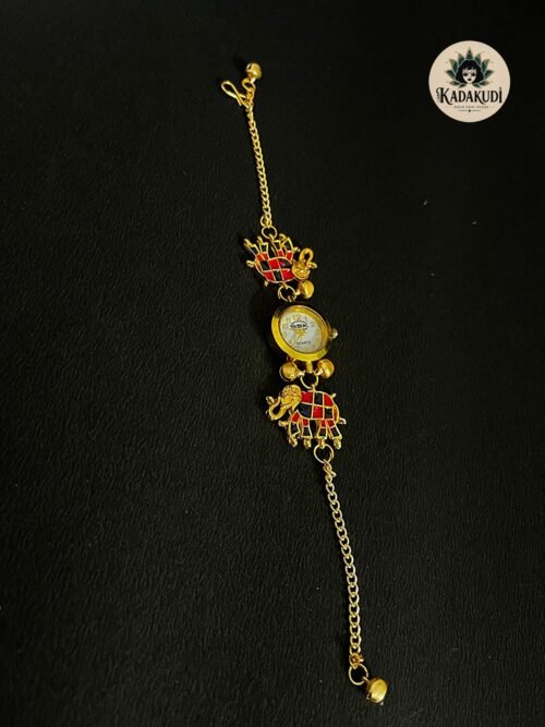 Elephant Meenakari Watch Bracelet Elephant Meenakari Watch Bracelet by Kadakudi