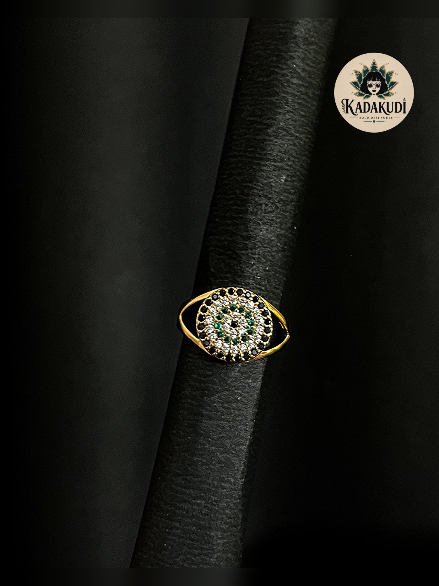 Evil Eye Stone Ring by Kadakudi