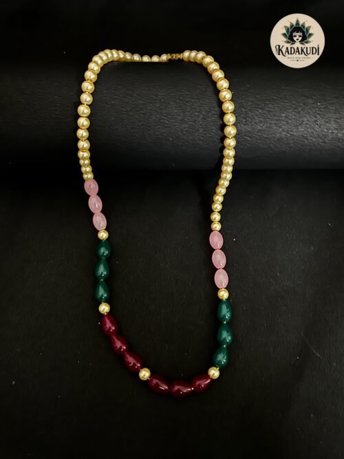 Pearl & Multicolour Bead Necklace Pearl & Multicolour Bead Necklace by Kadakudi